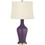 Color Plus Anya 32 1/4" High Quixotic Plum Purple Glass Table Lamp