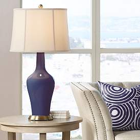Image1 of Color Plus Anya 32 1/4" High Quixotic Plum Purple Glass Table Lamp