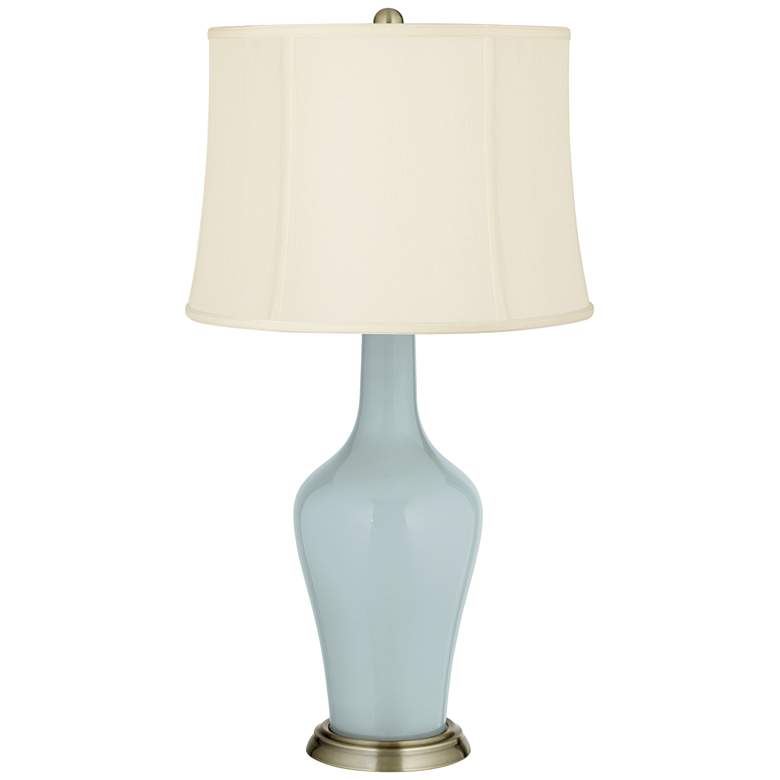 Image 2 Color Plus Anya 32 1/4" High Rain Blue Glass Table Lamp