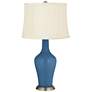 Color Plus Anya 32 1/4" High Regatta Blue Glass Table Lamp