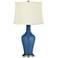 Color Plus Anya 32 1/4" High Regatta Blue Glass Table Lamp