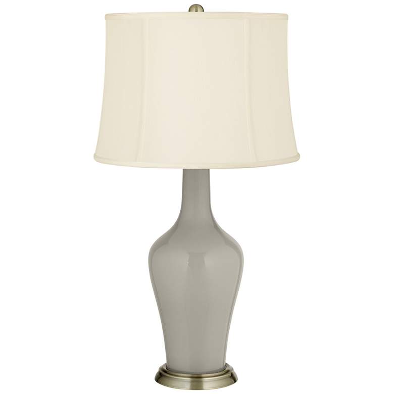 Image 2 Color Plus Anya 32 1/4" High Requisite Gray Glass Table Lamp