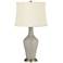 Color Plus Anya 32 1/4" High Requisite Gray Glass Table Lamp