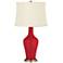 Color Plus Anya 32 1/4" High Ribbon Red Glass Table Lamp