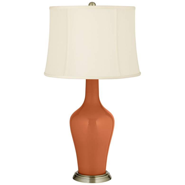 Image 2 Color Plus Anya 32 1/4" High Robust Orange Glass Table Lamp