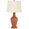 Color Plus Anya 32 1/4" High Robust Orange Glass Table Lamp