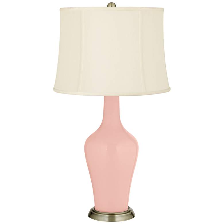 Image 2 Color Plus Anya 32 1/4" High Rose Pink Glass Table Lamp