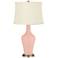 Color Plus Anya 32 1/4" High Rose Pink Glass Table Lamp