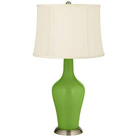 Image2 of Color Plus Anya 32 1/4" High Rosemary Green Glass Table Lamp