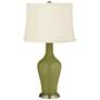 Color Plus Anya 32 1/4" High Rural Green Glass Table Lamp