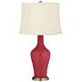 Color Plus Anya 32 1/4" High Samba Red Glass Table Lamp