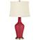 Color Plus Anya 32 1/4" High Samba Red Glass Table Lamp