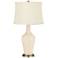 Color Plus Anya 32 1/4" High Steamed Milk White Glass Table Lamp