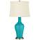 Color Plus Anya 32 1/4" High Surfer Blue Glass Table Lamp