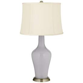 Image2 of Color Plus Anya 32 1/4" High Swanky Gray Glass Table Lamp