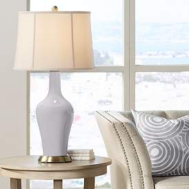 Image1 of Color Plus Anya 32 1/4" High Swanky Gray Glass Table Lamp