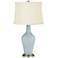 Color Plus Anya 32 1/4" High Take Five Blue Glass Table Lamp