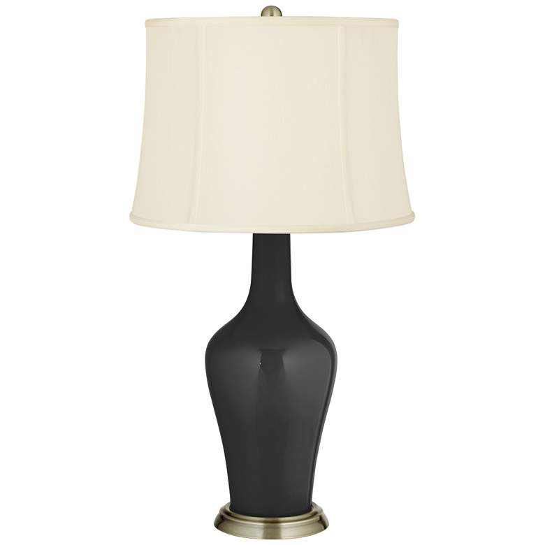 Image 2 Color Plus Anya 32 1/4 inch High Tricorn Black Glass Table Lamp