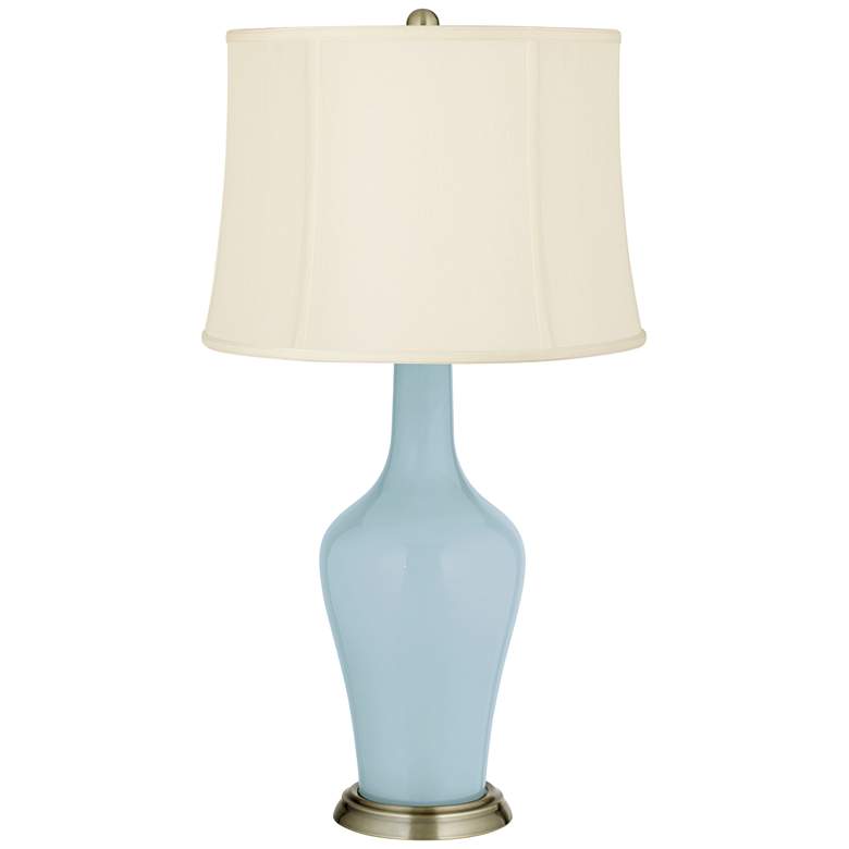 Image 2 Color Plus Anya 32 1/4" High Vast Sky Blue Glass Table Lamp