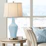 Color Plus Anya 32 1/4" High Vast Sky Blue Glass Table Lamp