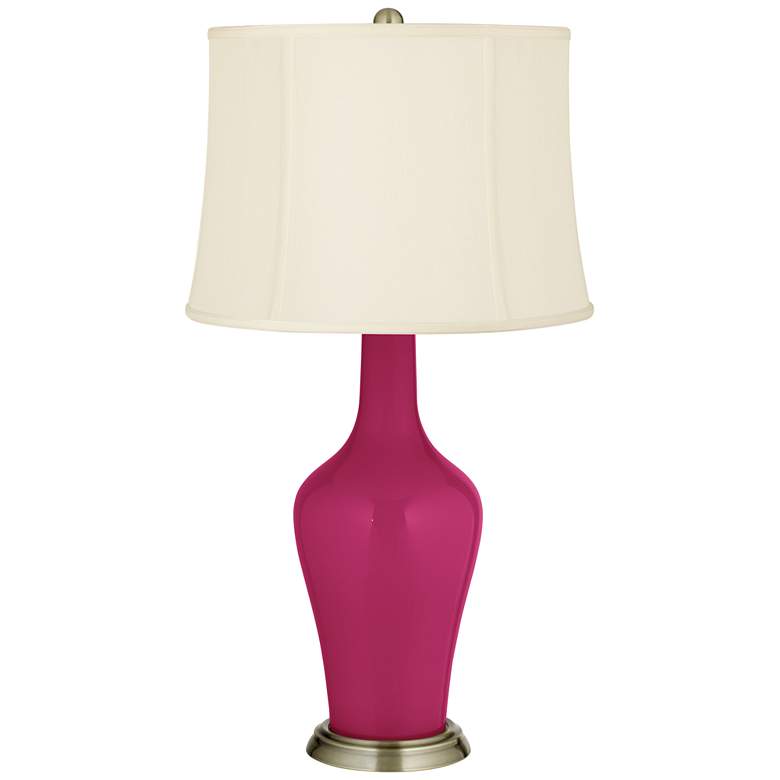 Image 2 Color Plus Anya 32 1/4" High Vivacious Pink Glass Table Lamp