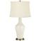 Color Plus Anya 32 1/4" High West Highland White Glass Table Lamp