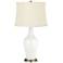 Color Plus Anya 32 1/4" High Winter White Glass Table Lamp