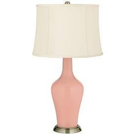 Image2 of Color Plus Anya 32 1/4" Mellow Coral Pink Table Lamp