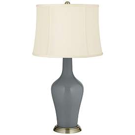 Image2 of Color Plus Anya 32 1/4" Software Gray Glass Table Lamp