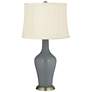 Color Plus Anya 32 1/4" Software Gray Glass Table Lamp