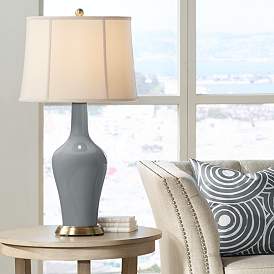Image1 of Color Plus Anya 32 1/4" Software Gray Glass Table Lamp