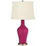 Color Plus Anya 32 1/4" Vivacious Pink Table Lamp with USB Dimmer