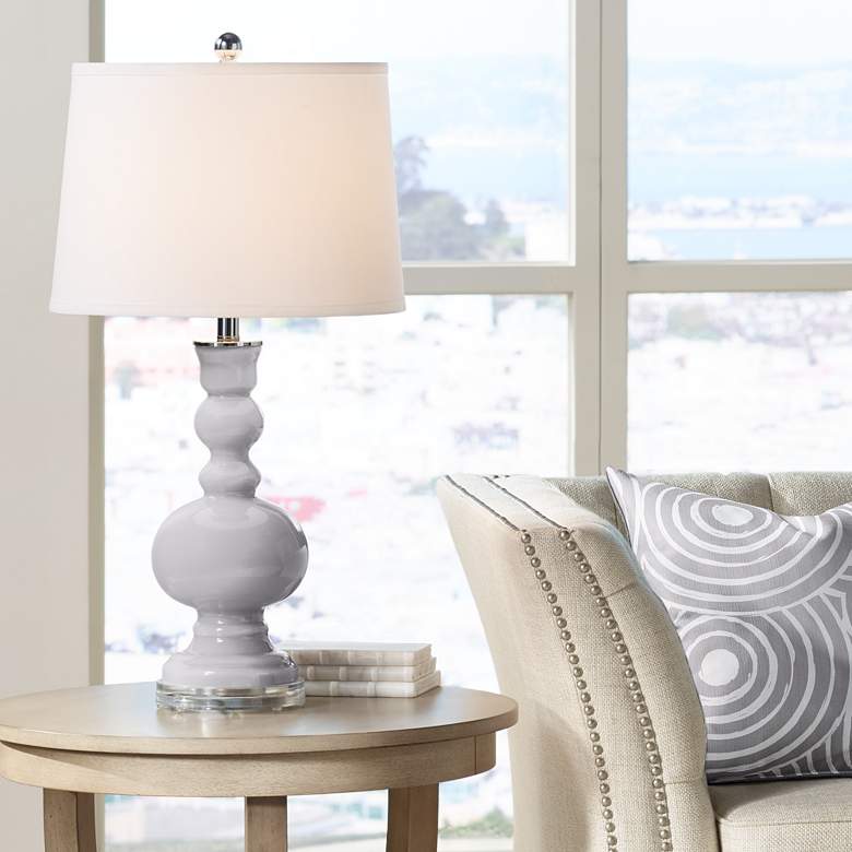 Image 1 Color Plus Apothecary 20" High Swanky Gray Table Lamp