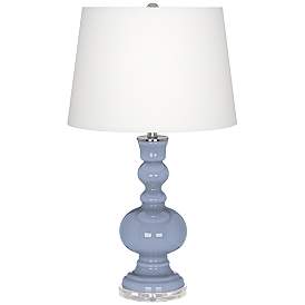 Image2 of Color Plus Apothecary 30" Blue Sky Glass Table Lamp
