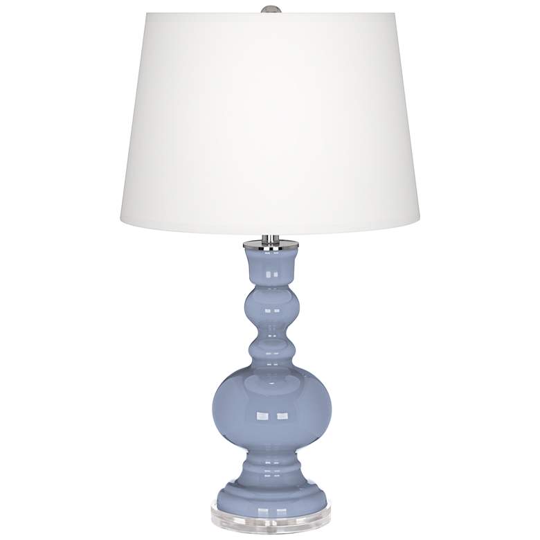 Image 2 Color Plus Apothecary 30 inch Blue Sky Glass Table Lamp