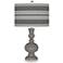 Color Plus Apothecary 30" Bold Stripe Shade Gauntlet Gray Table Lamp