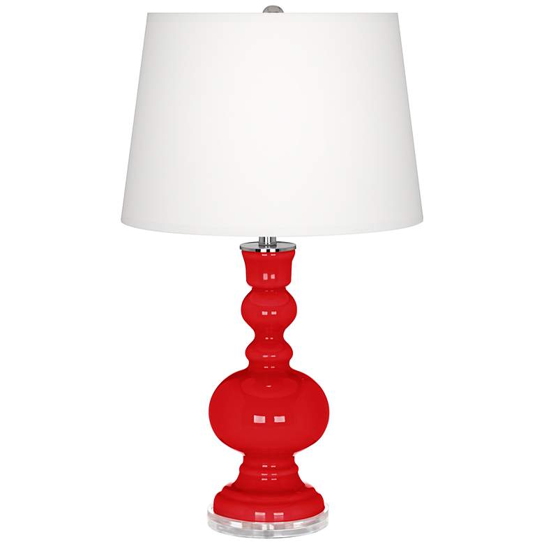 Image 2 Color Plus Apothecary 30 inch Bright Red Table Lamp
