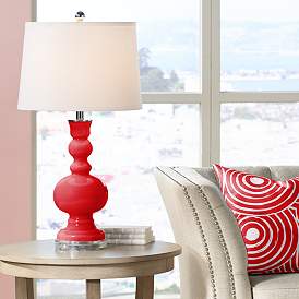 Image1 of Color Plus Apothecary 30" Bright Red Table Lamp