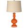 Color Plus Apothecary 30" Burlap Shade Invigorate Orange Table Lamp