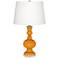 Color Plus Apothecary 30" Carnival Orange Table Lamp with USB Dimmer