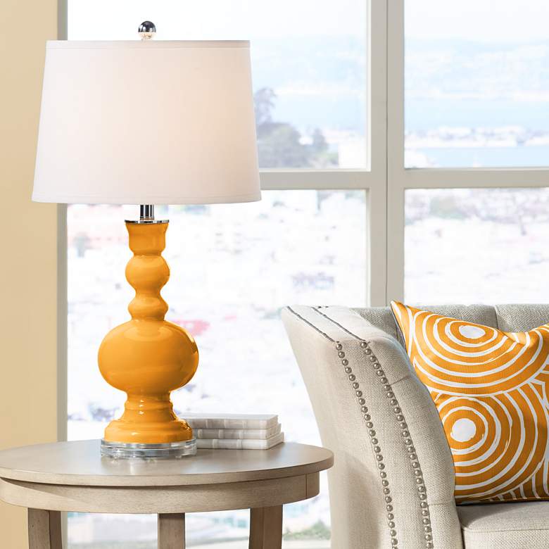 Image 1 Color Plus Apothecary 30" Carnival Orange Table Lamp