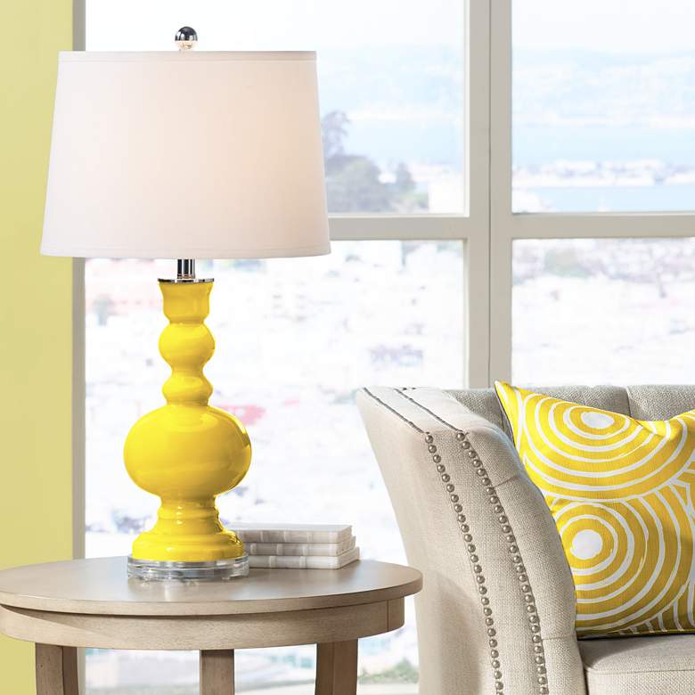 Image 1 Color Plus Apothecary 30" Citrus Yellow Table Lamp