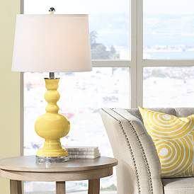 Image1 of Color Plus Apothecary 30" Daffodil Yellow Table Lamp