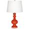 Color Plus Apothecary 30" Daredevil Orange Table Lamp