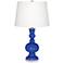 Color Plus Apothecary 30" Dazzling Blue Table Lamp with USB Dimmer
