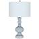 Color Plus Apothecary 30" Diamonds Shade Take Five Blue Table Lamp