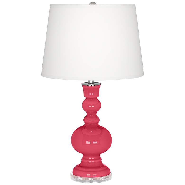 Image 2 Color Plus Apothecary 30" Eros Pink Glass Table Lamp