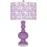 Color Plus Apothecary 30" Gardenia Shade African Violet Table Lamp