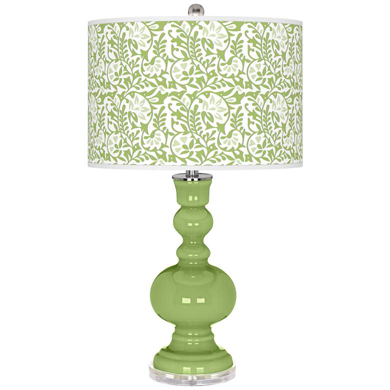 Image 1 Color Plus Apothecary 30" Gardenia Shade Lime Rickey Green Table Lamp