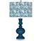 Color Plus Apothecary 30" Gardenia Shade Oceanside Blue Table Lamp